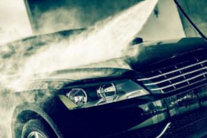 washing car