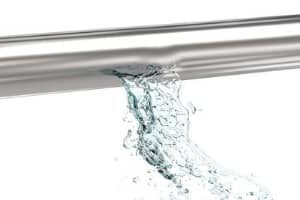 broken pipe leaking water