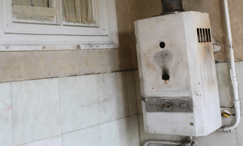 old tankless water heater